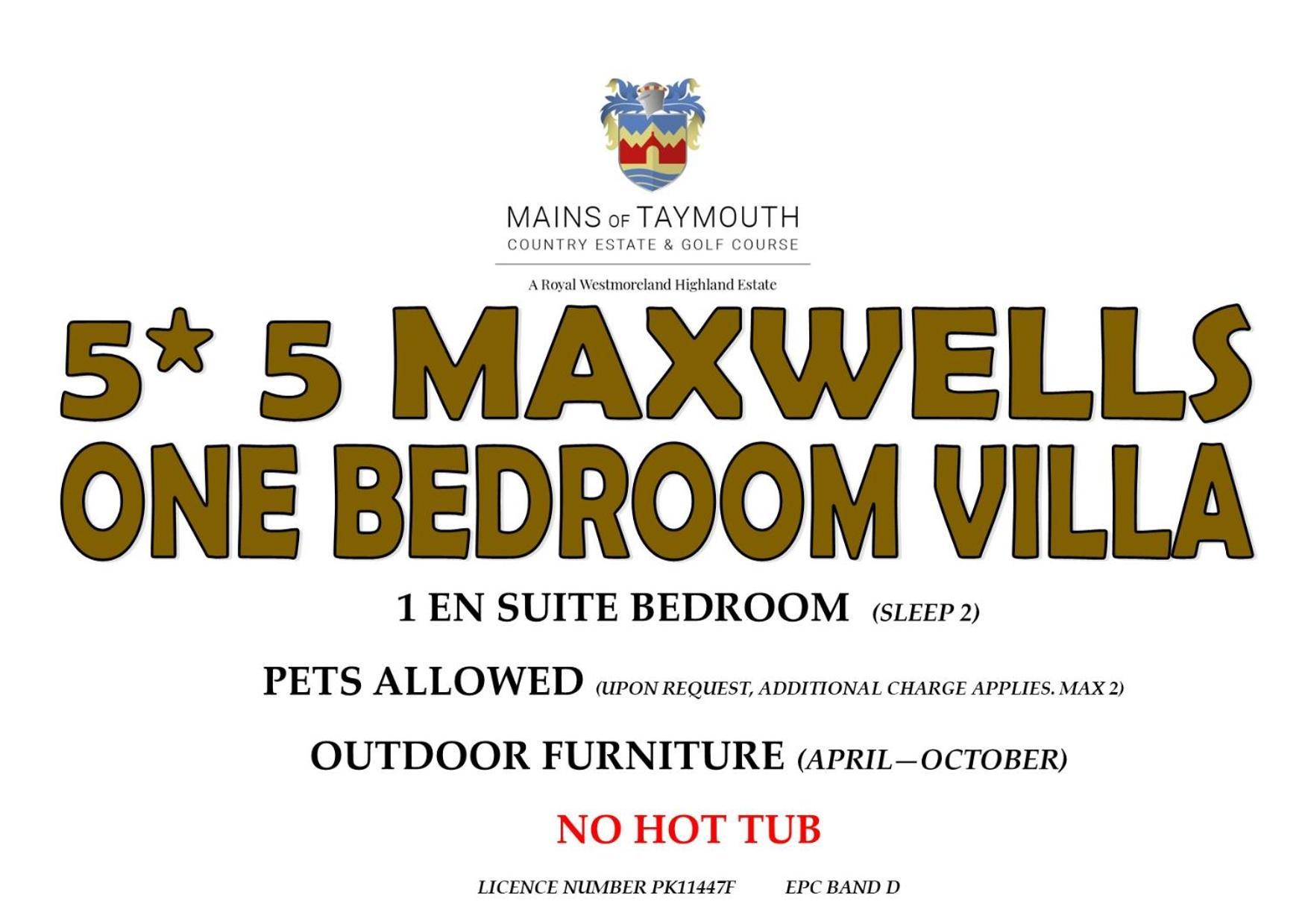 Mains Of Taymouth Country Estate 5* Maxwell Villas Кенмор Экстерьер фото