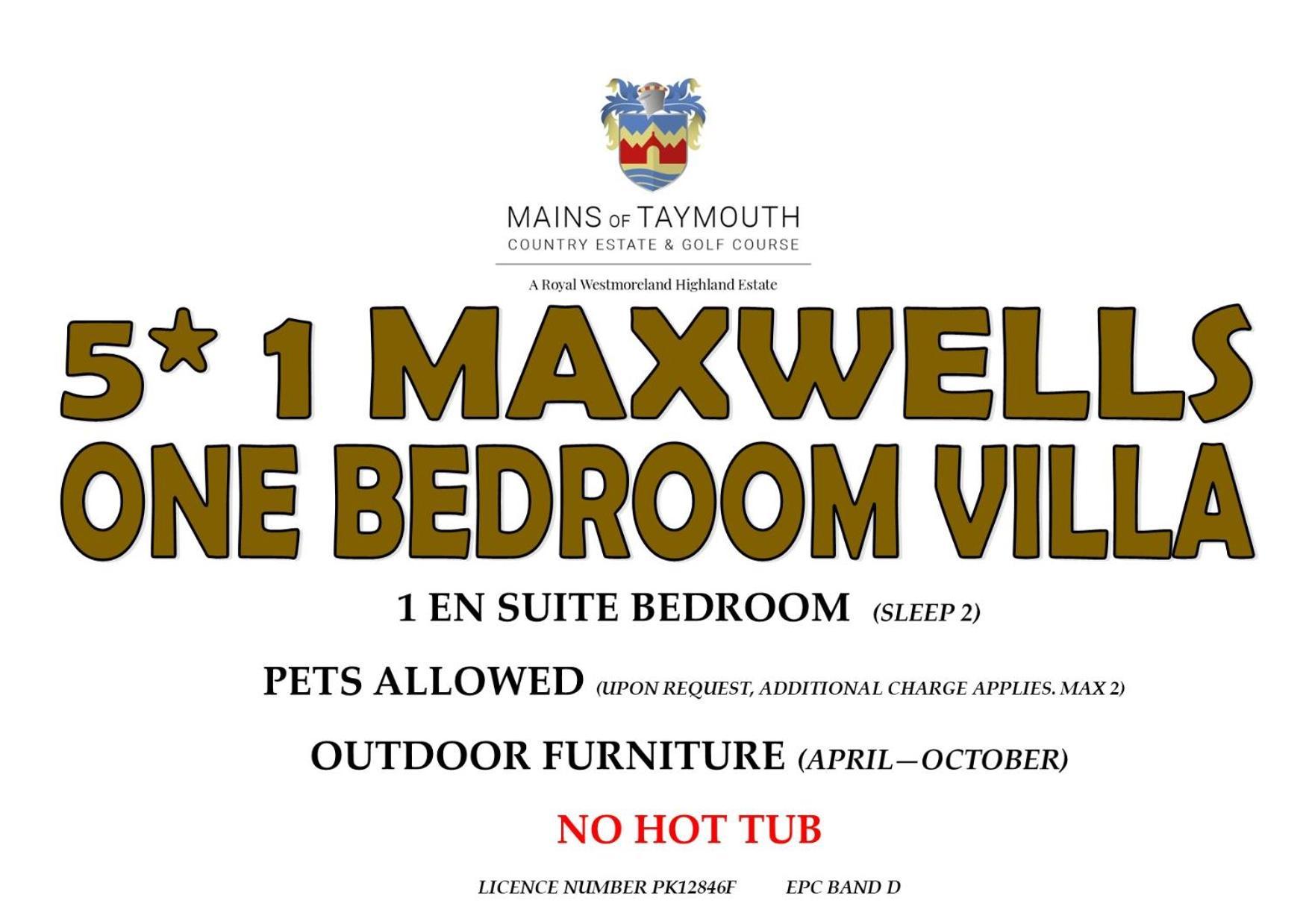 Mains Of Taymouth Country Estate 5* Maxwell Villas Кенмор Экстерьер фото