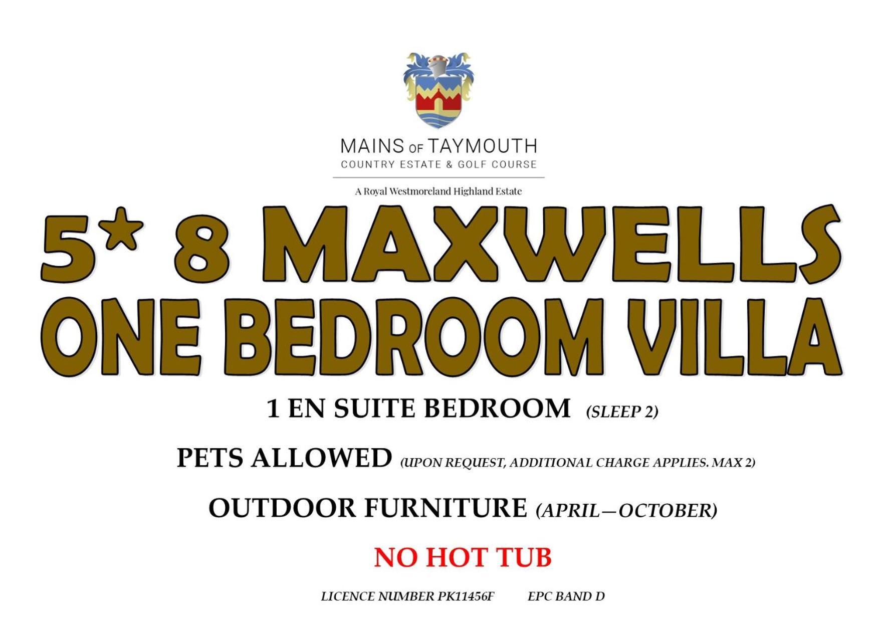 Mains Of Taymouth Country Estate 5* Maxwell Villas Кенмор Экстерьер фото